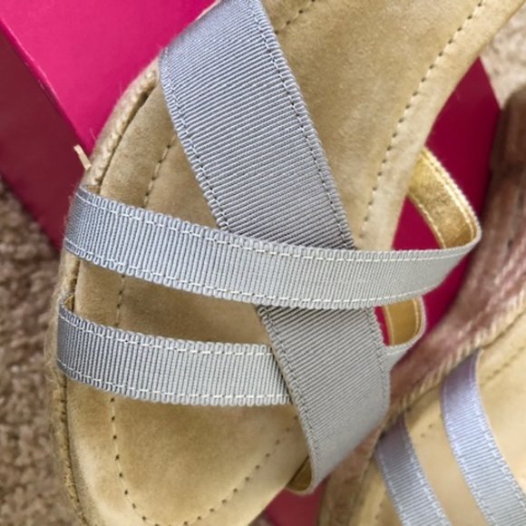 J. Crew Caribe Espadrille Size 11 Mineral Gray - Picture 4 of 10